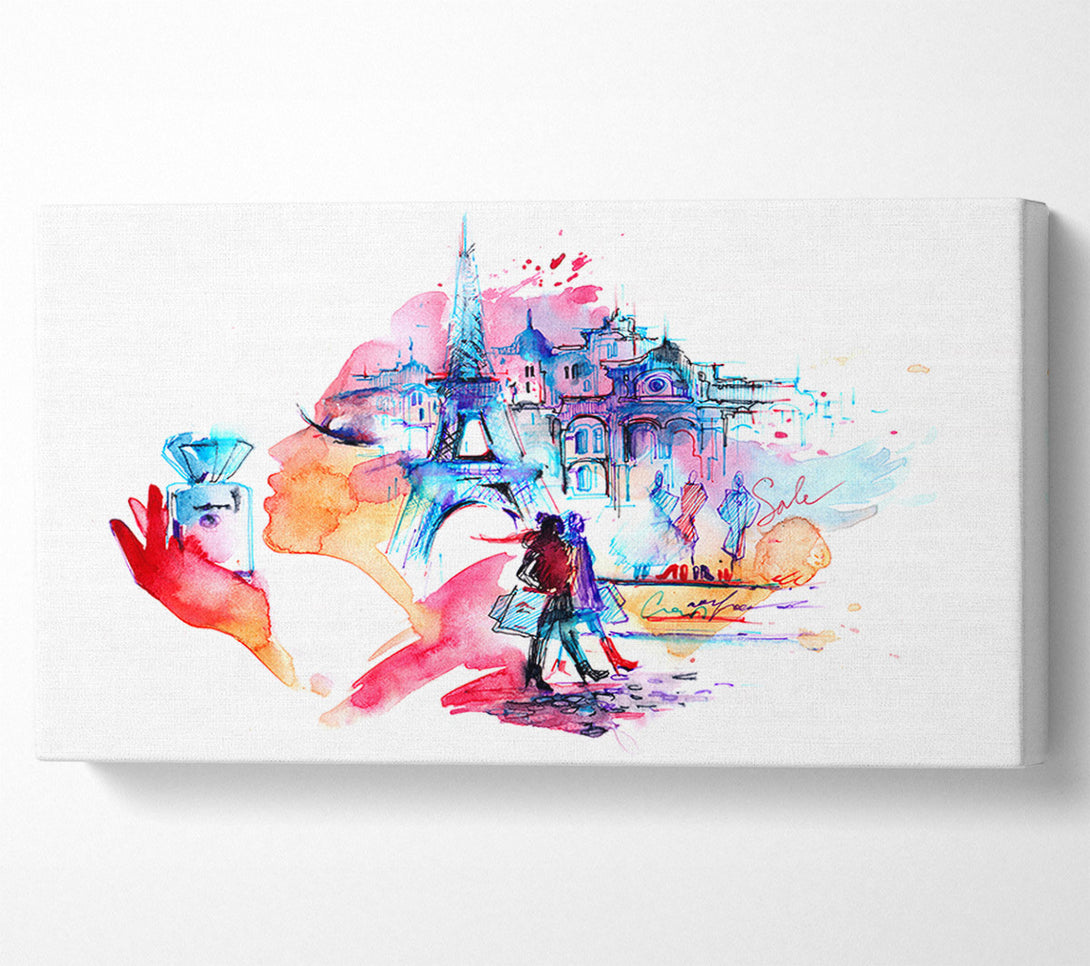  A Canvas Print of Eiffel Tower Chic 8 Canvas Print