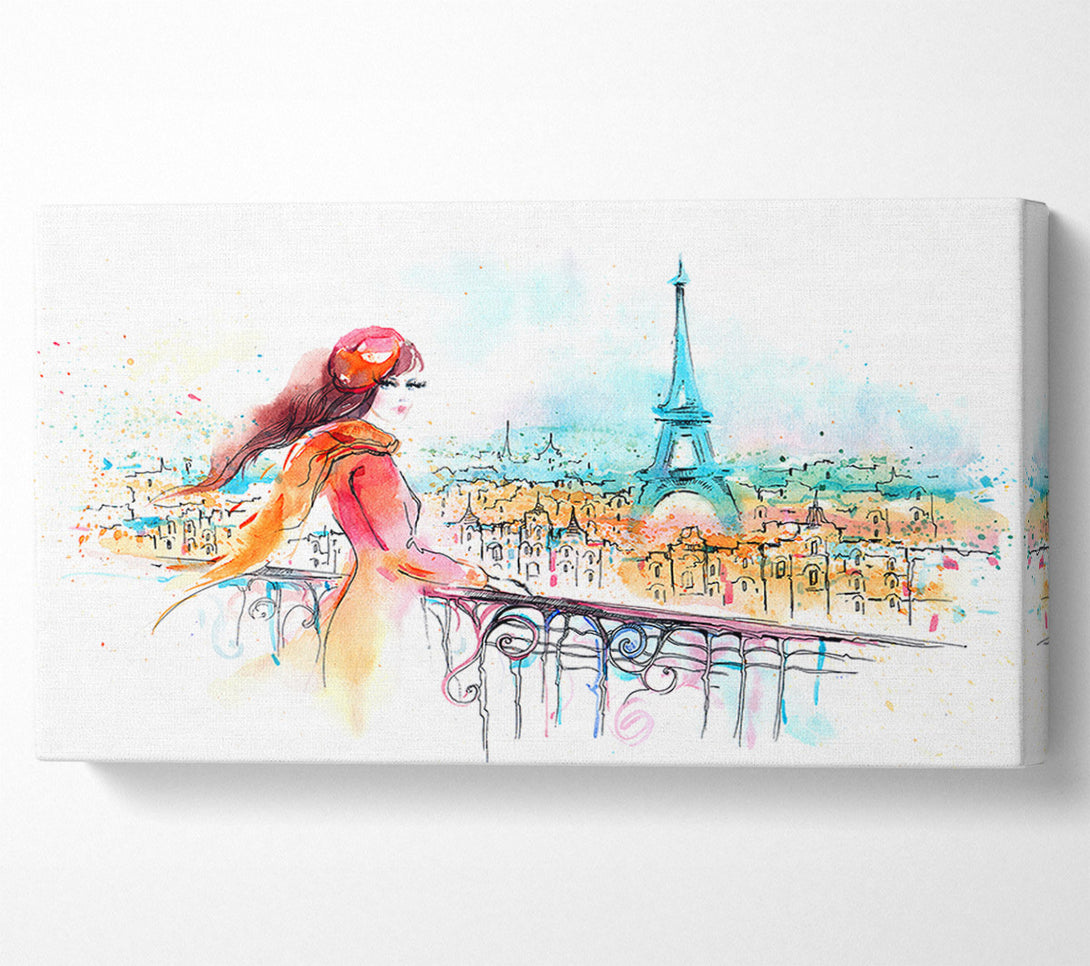  A Canvas Print of Eiffel Tower Beauty Canvas Wall Art