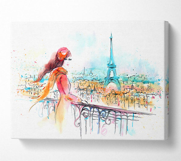  A Canvas Print of Eiffel Tower Beauty Canvas Wall Art