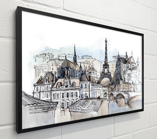 Eiffel Tower Over The Ciity 8