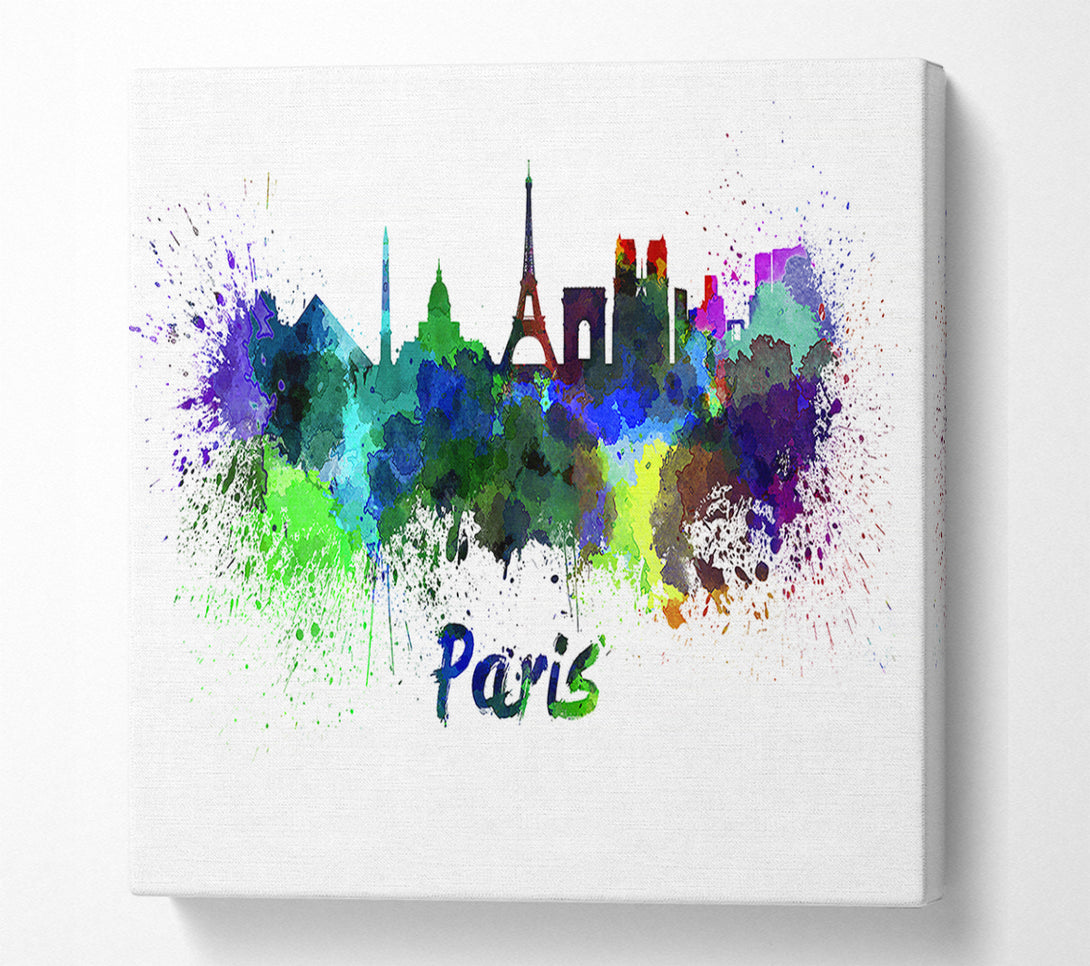  A Canvas Print of Eiffel Tower France 18 Canvas Wall Art
