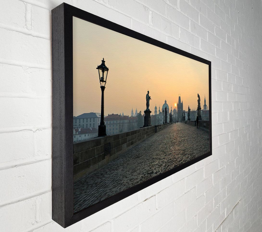  A Canvas Print of Charles Bridge Sunset Canvas Print