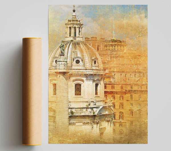 Ancient St Peters Basilica Poster