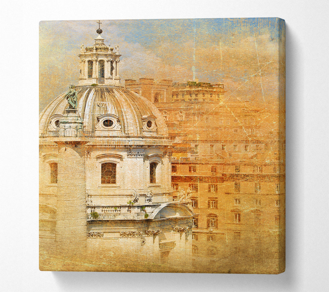  A Canvas Print of Ancient St Peters Basilica Canvas Art