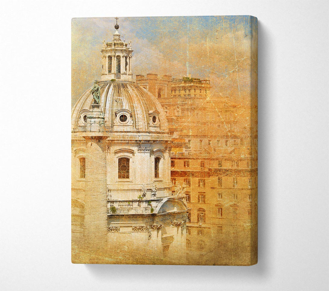  A Canvas Print of Ancient St Peters Basilica Canvas Art