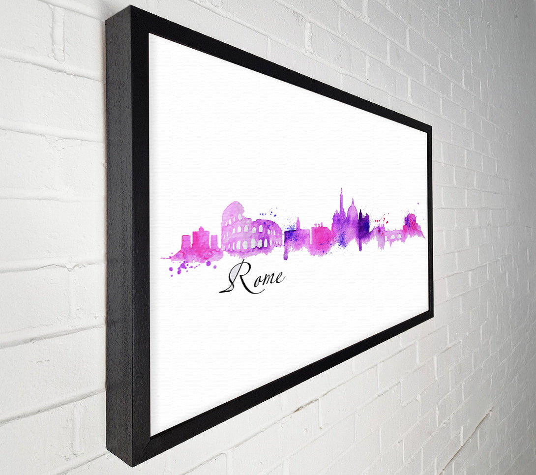  A Canvas Print of Pink Outline Canvas Art