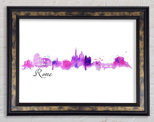 Pink Outline Framed Print