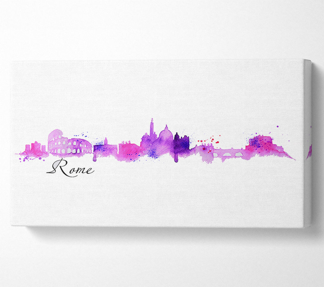  A Canvas Print of Pink Outline Canvas Art