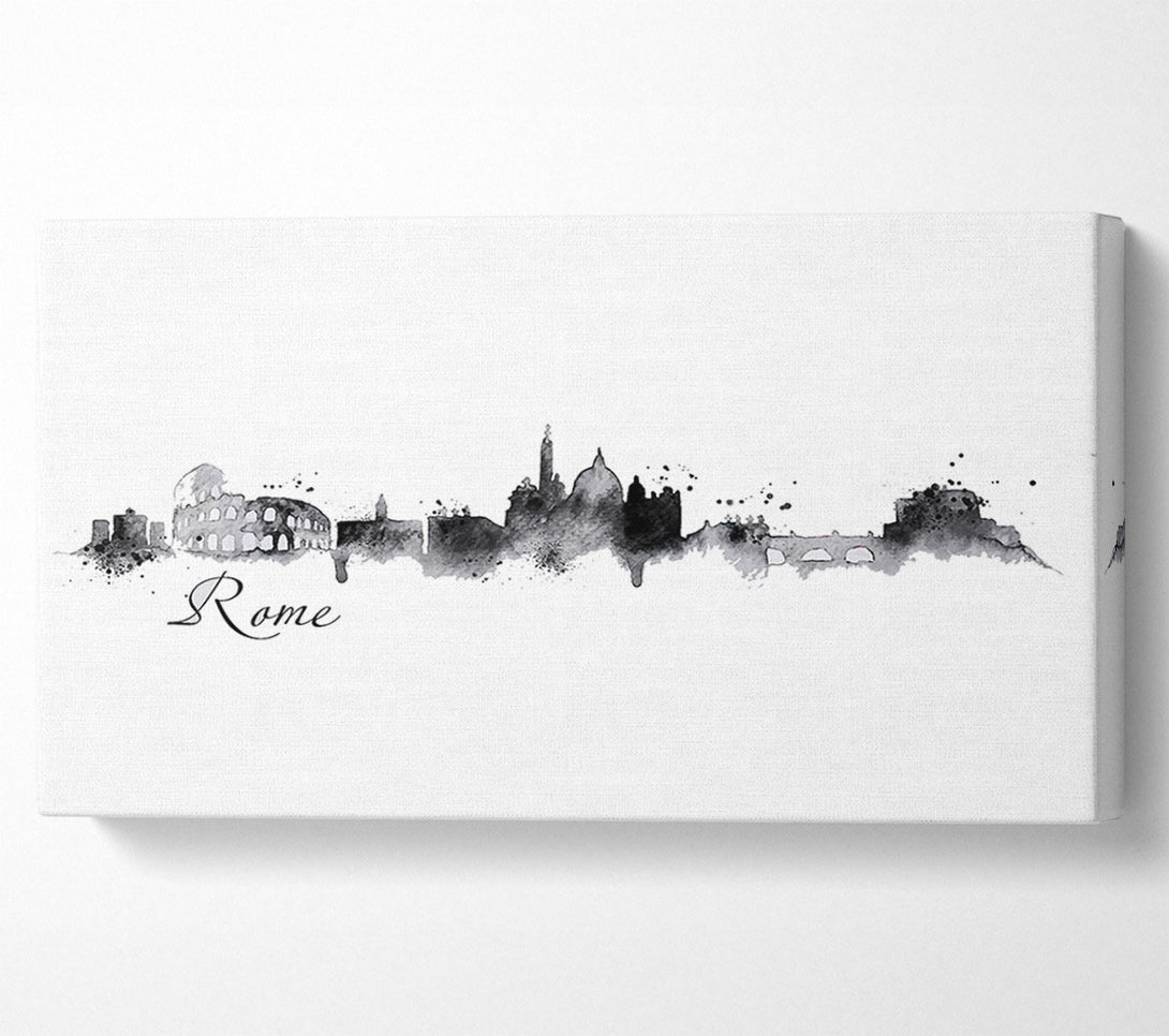  A Canvas Print of Black Outline Canvas Wall Art