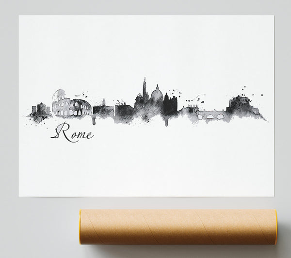 Black Outline Giclee Print