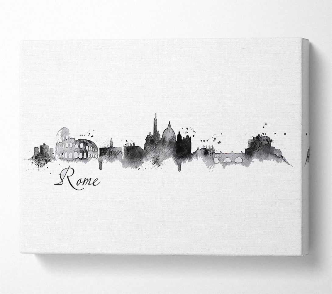  A Canvas Print of Black Outline Canvas Wall Art