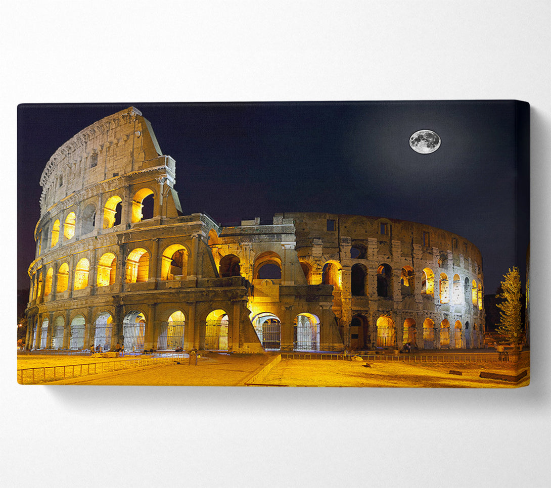 A Canvas Print of Colosseum Moonlit Night Canvas Print