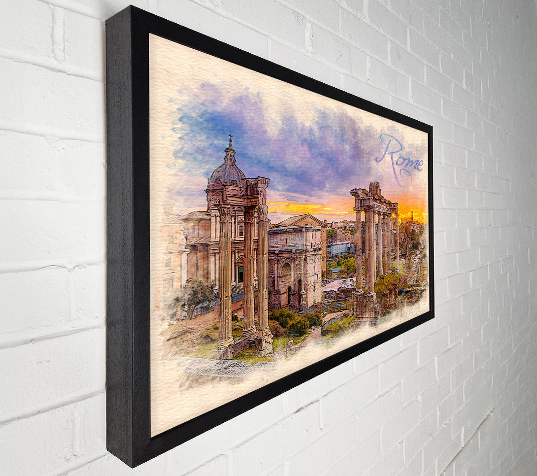  A Canvas Print of The Roman Forum Canvas Art