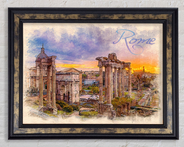 The Roman Forum Framed Print