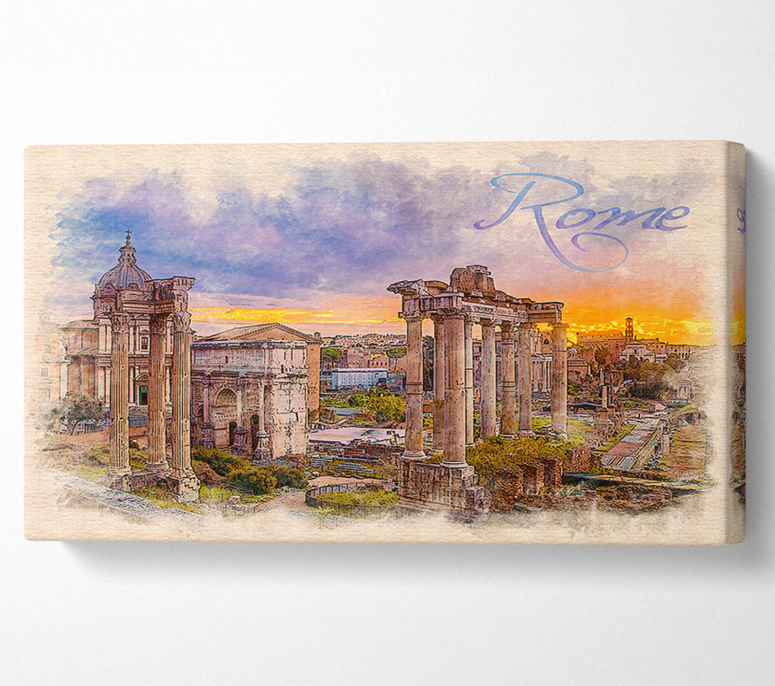  A Canvas Print of The Roman Forum Canvas Art