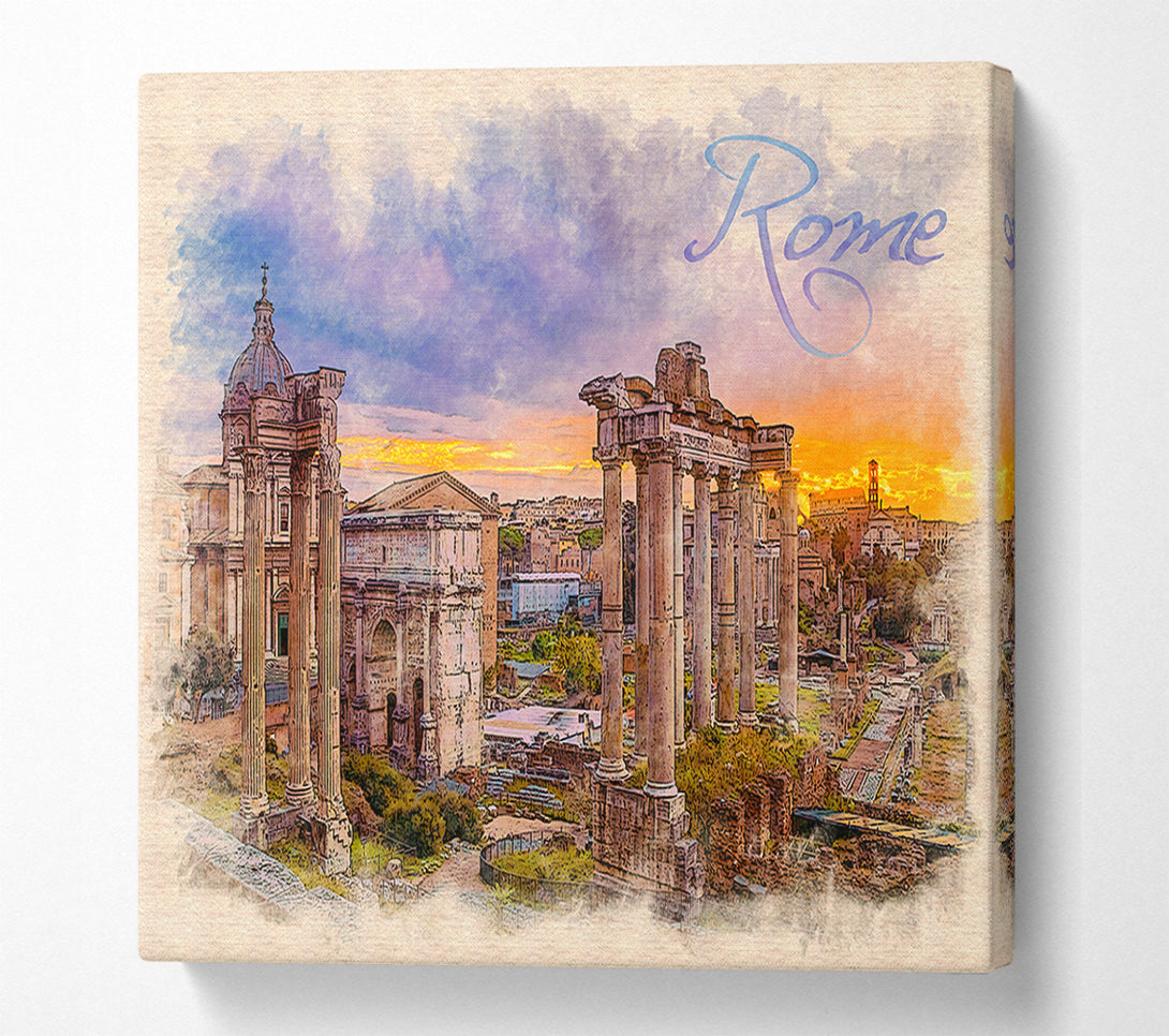  A Canvas Print of The Roman Forum Canvas Art