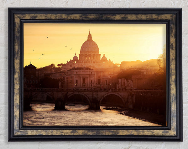 Sunrise Over The Beautiful Framed Print