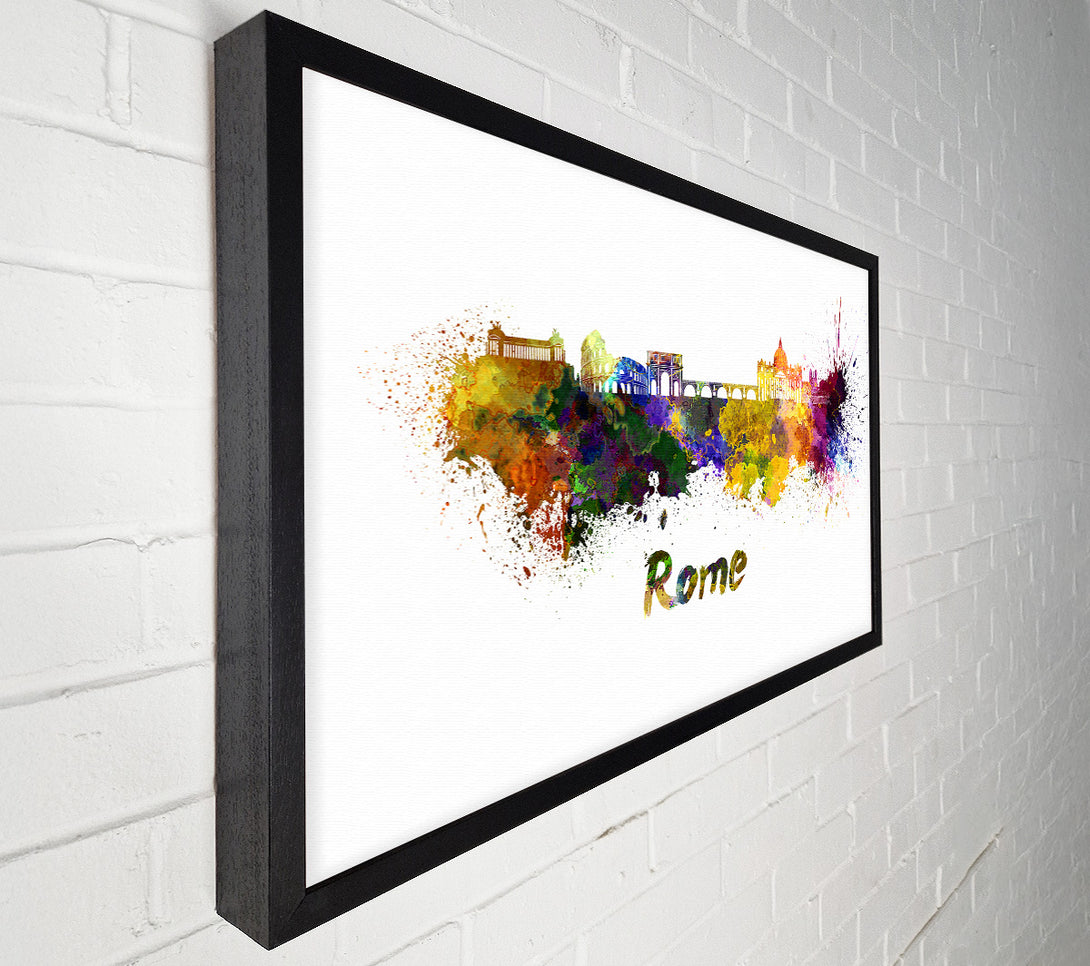  A Canvas Print of Ancient Rainbow City Canvas Wall Art