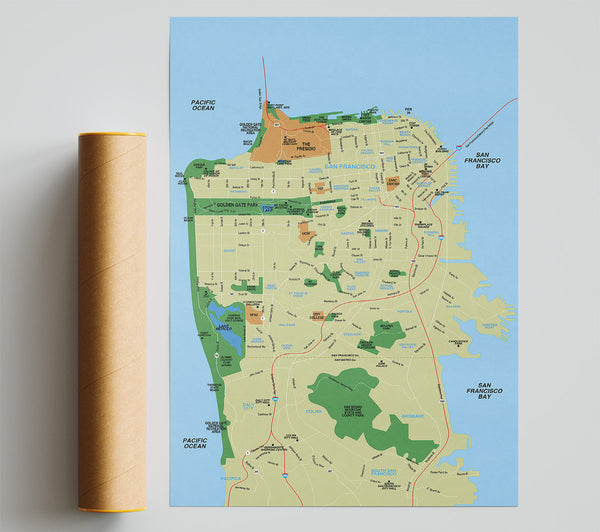 Map Of The City 1 Giclee Print