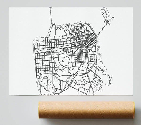 Map Of The City 2 Giclee Print