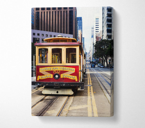  A Canvas Print of Cable Car 3 Canvas Print