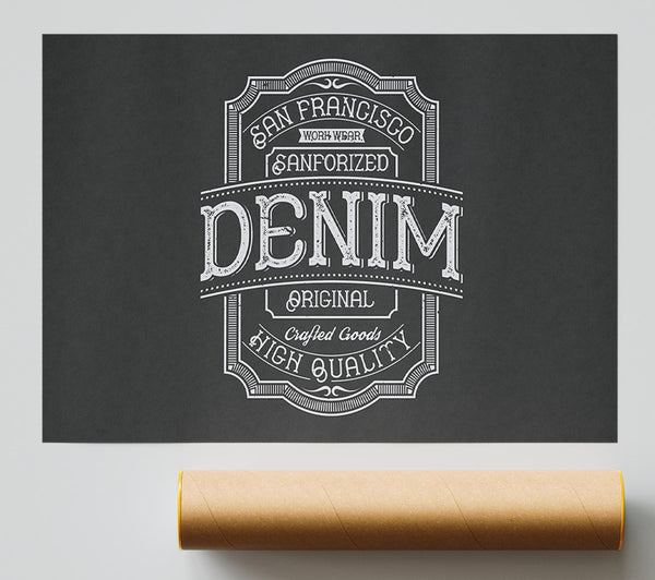 Denim Poster Giclee Print