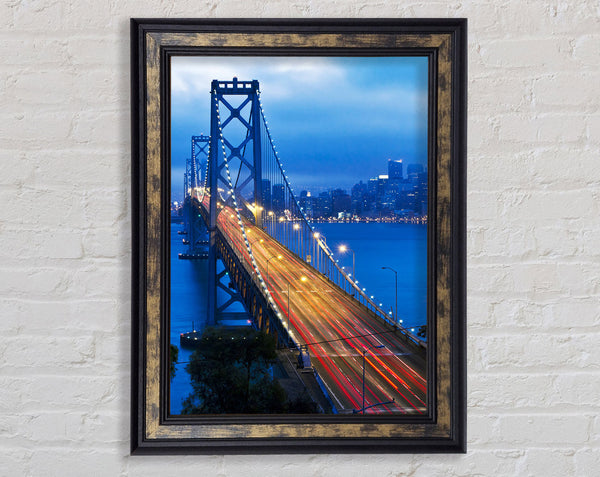 Golden Gate Bridge Blues Framed Print