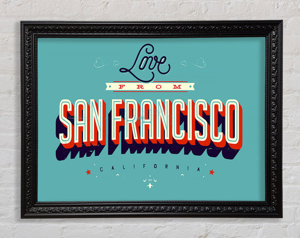 Love From California Framed Print