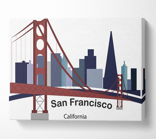  A Canvas Print of Golden Gate Bridge 5 Canvas Wall Art