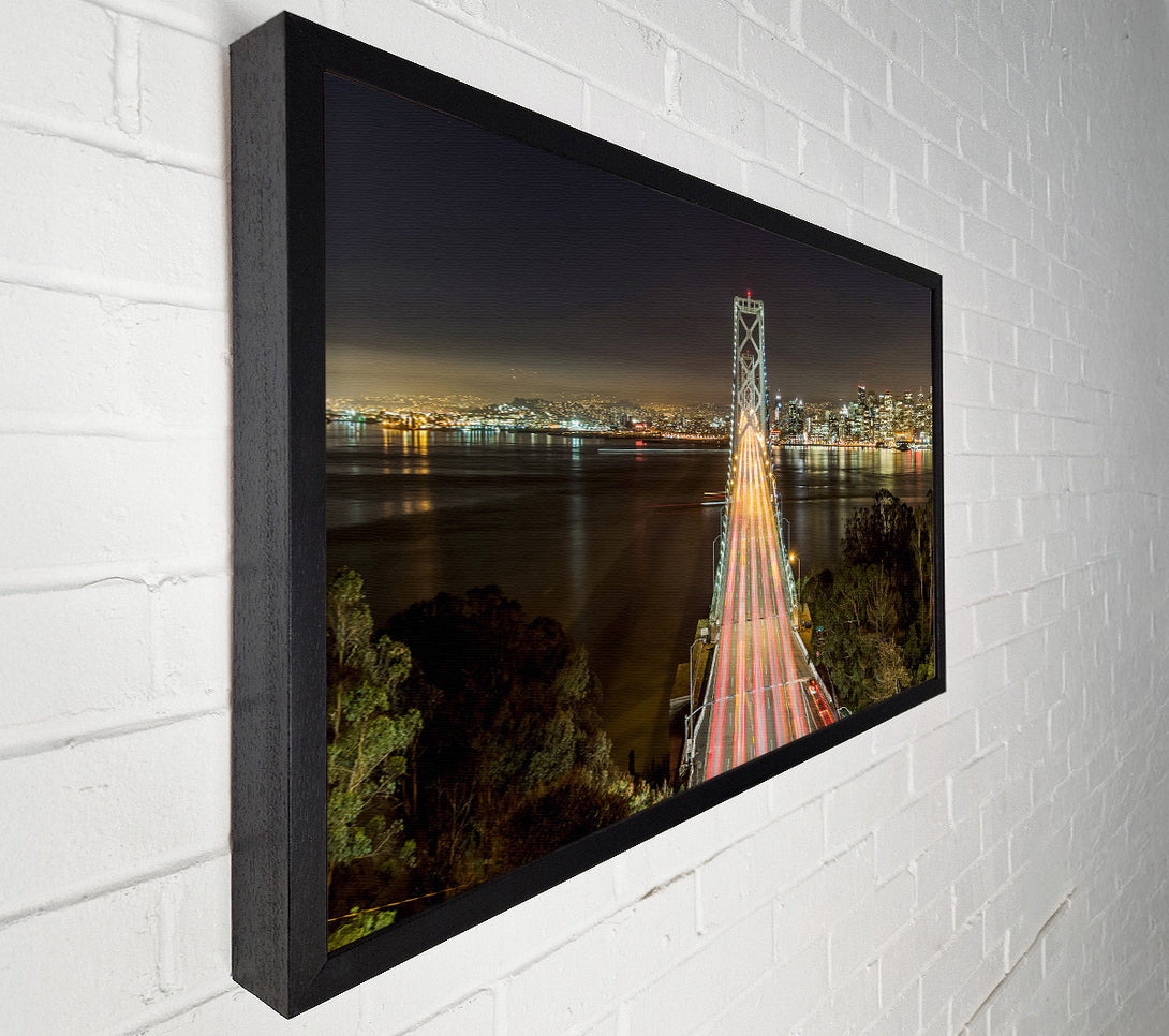  A Canvas Print of Golden Gate Bridge Speed Of Light Canvas Art
