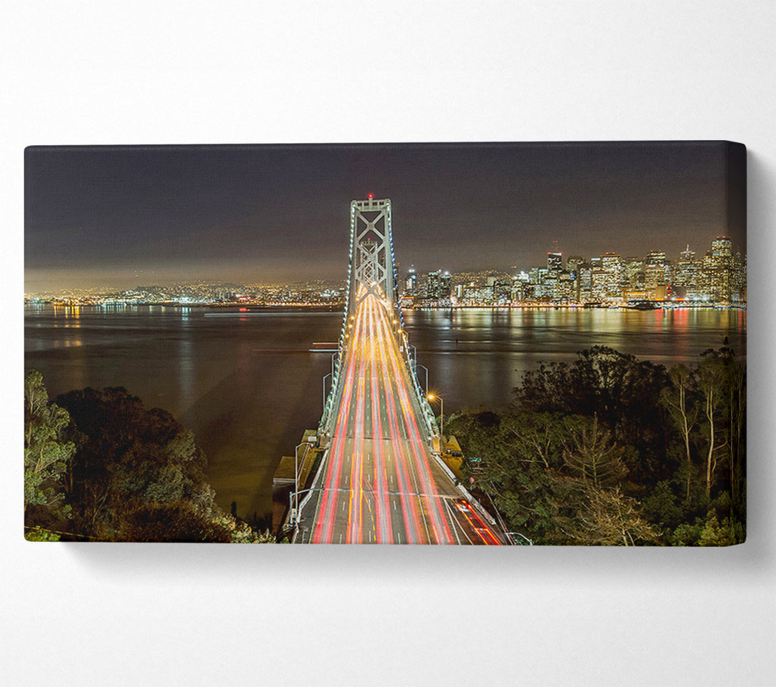  A Canvas Print of Golden Gate Bridge Speed Of Light Canvas Art