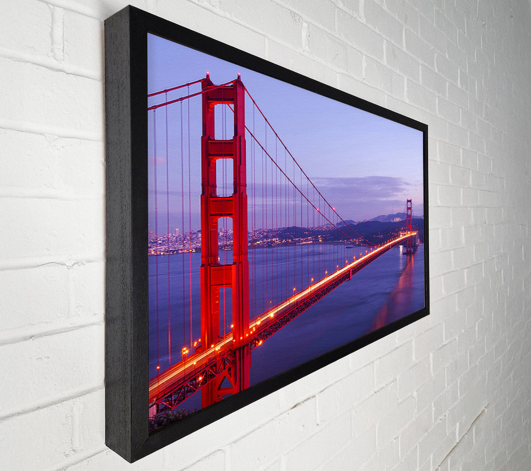  A Canvas Print of Golden Gate Bridge Twilight Canvas Art