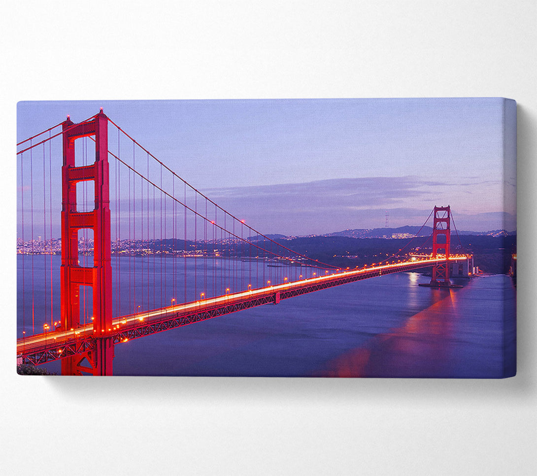  A Canvas Print of Golden Gate Bridge Twilight Canvas Art