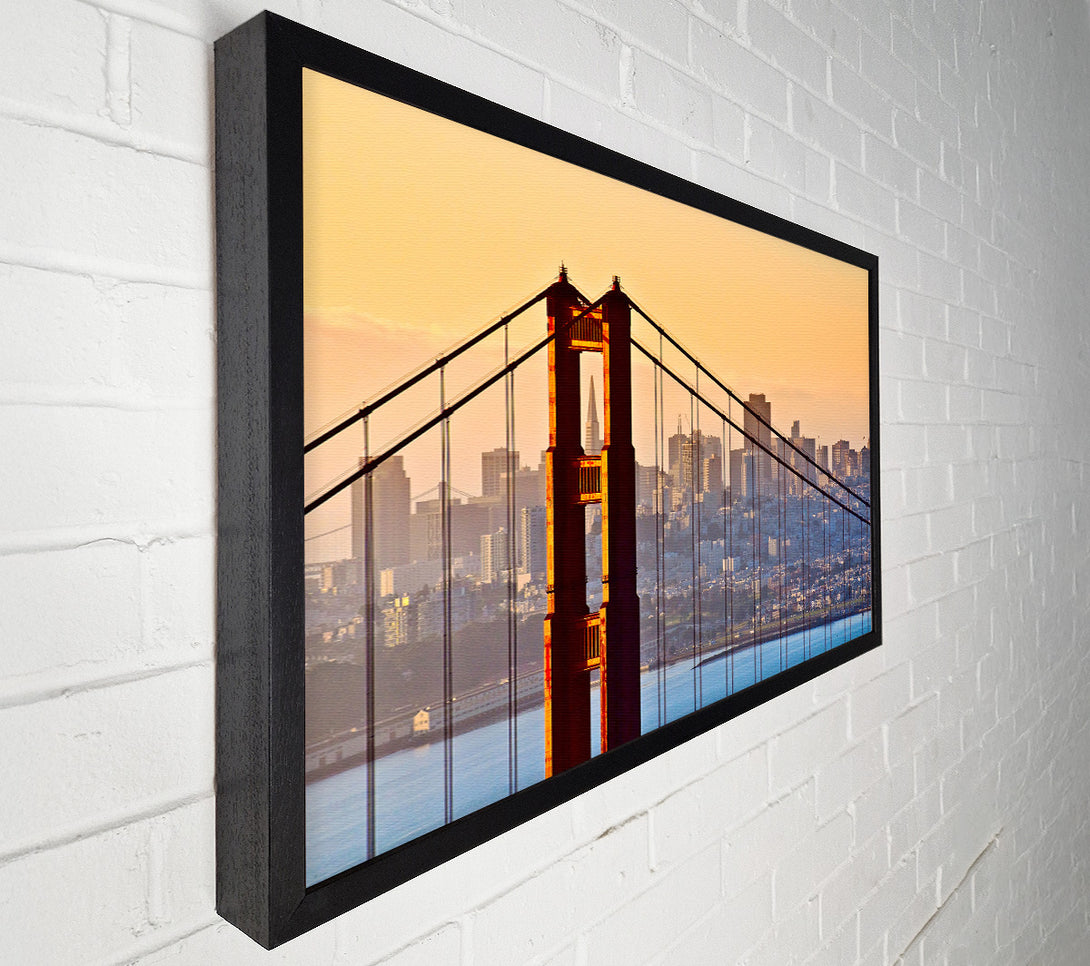  A Canvas Print of Golden Gate Bridge Structure Canvas Print