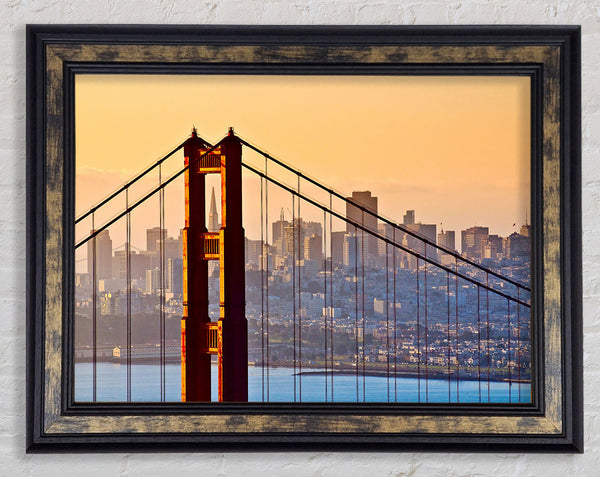 Golden Gate Bridge Structure Framed Print