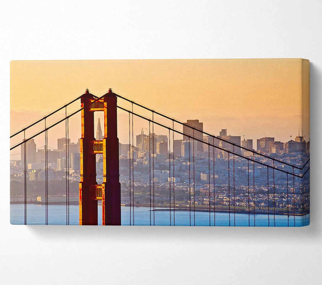  A Canvas Print of Golden Gate Bridge Structure Canvas Print