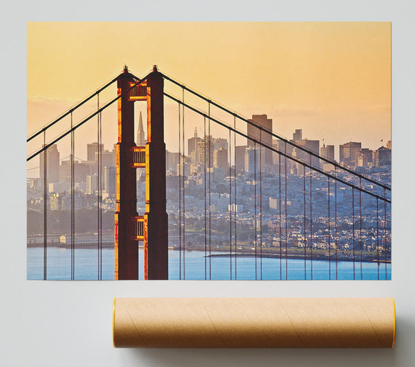 Golden Gate Bridge Structure Giclee Print