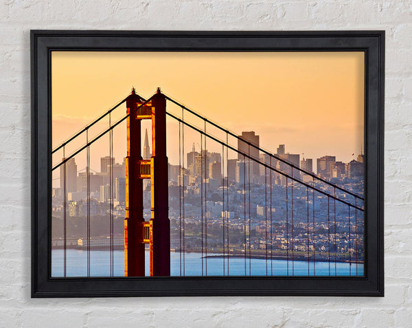 Golden Gate Bridge Structure Framed Print