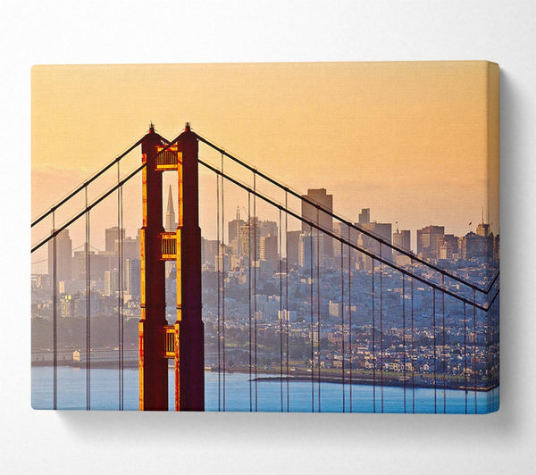  A Canvas Print of Golden Gate Bridge Structure Canvas Print