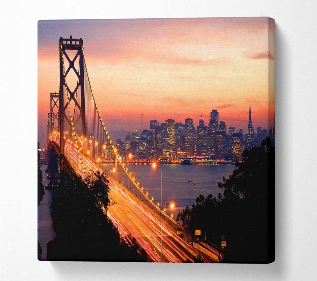  A Canvas Print of Golden Gate Bridge To The City Canvas Art