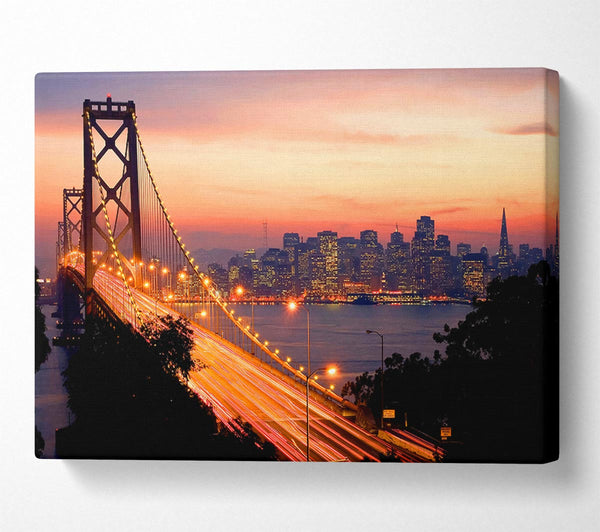  A Canvas Print of Golden Gate Bridge To The City Canvas Art
