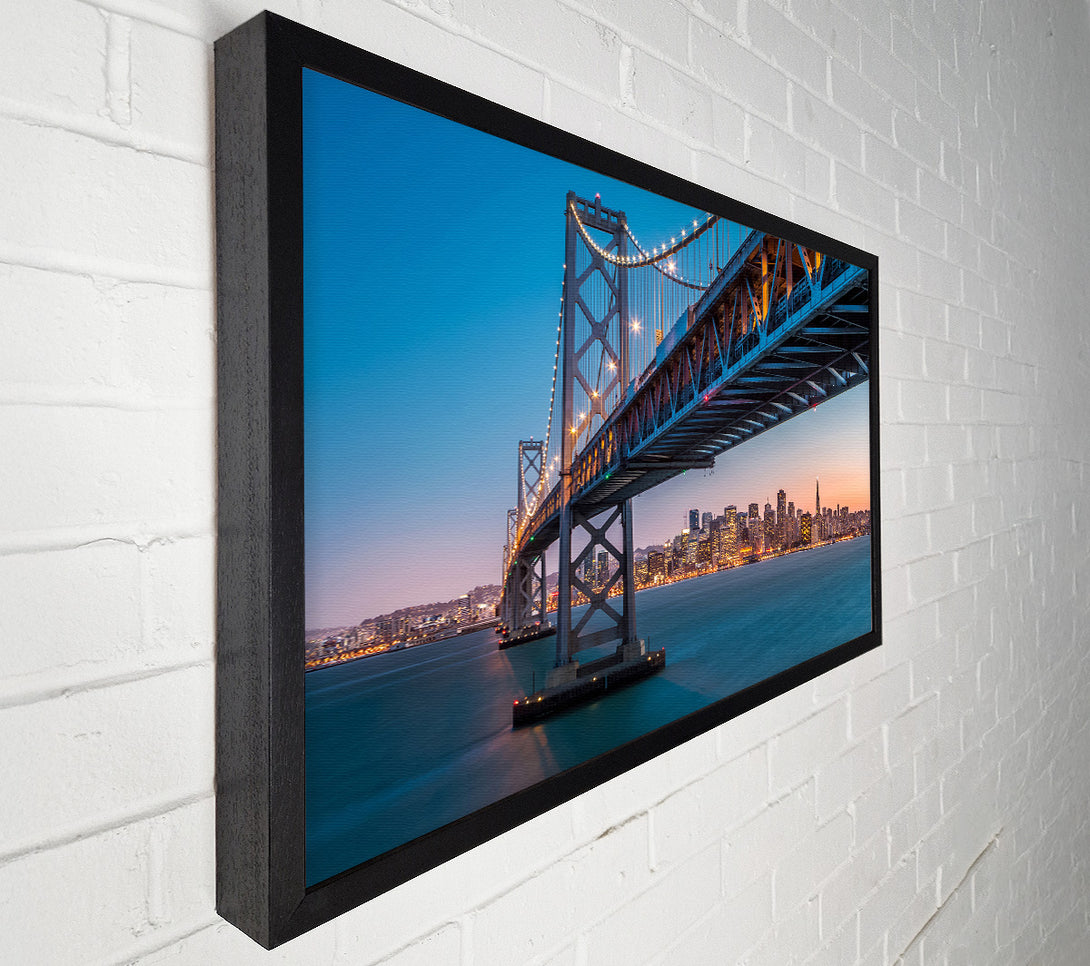  A Canvas Print of Golden Gate Bridge The City At Twilight Canvas Art