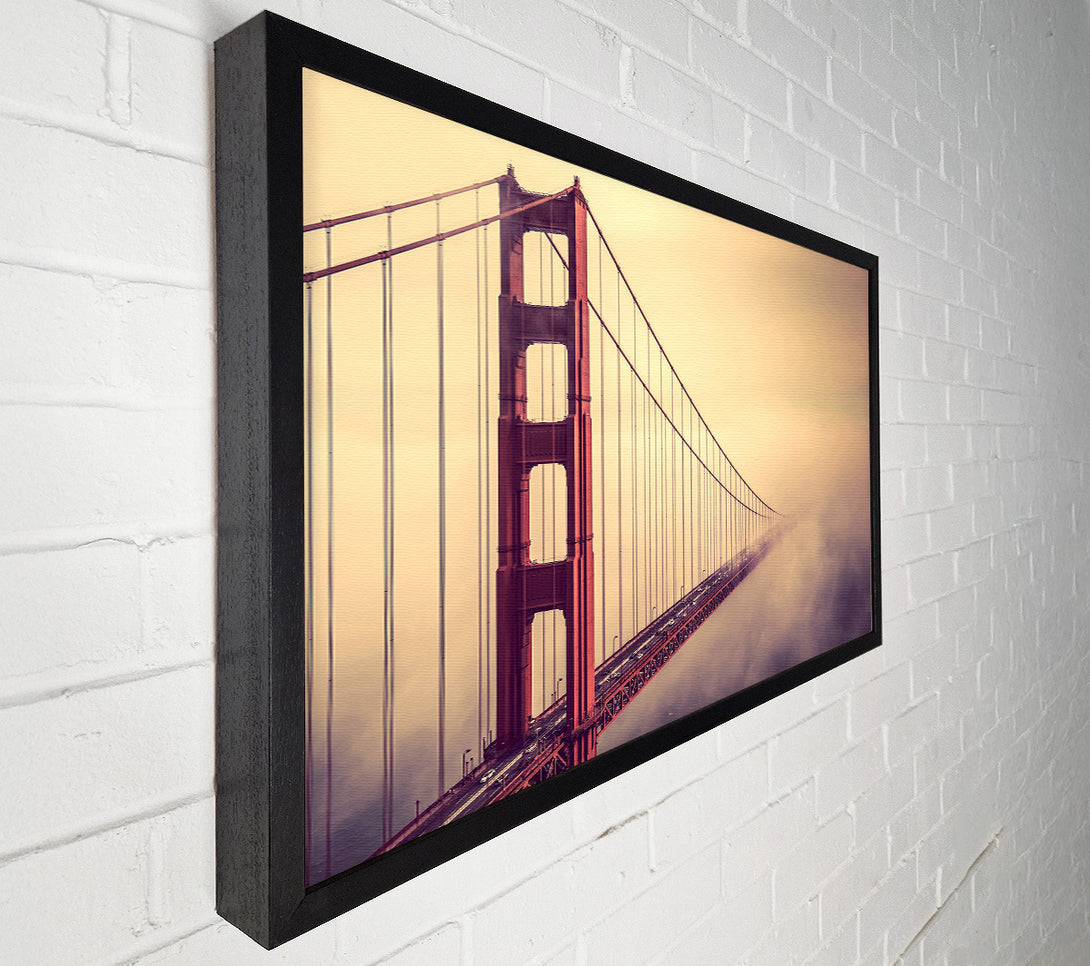  A Canvas Print of Golden Gate Bridge Mist Canvas Wall Art