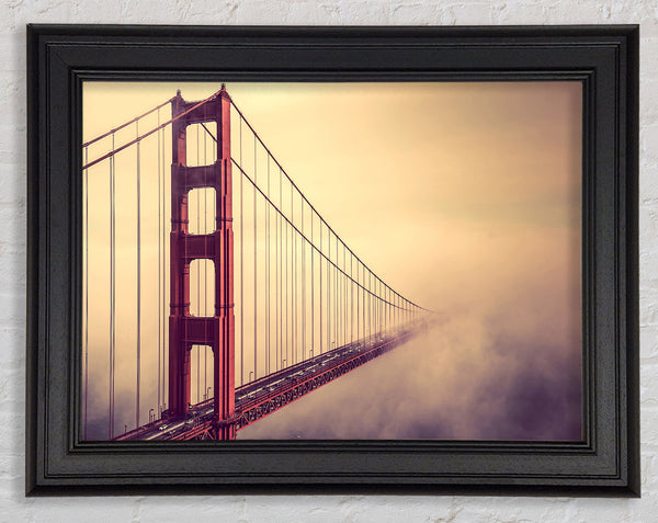 Golden Gate Bridge Mist Framed Print