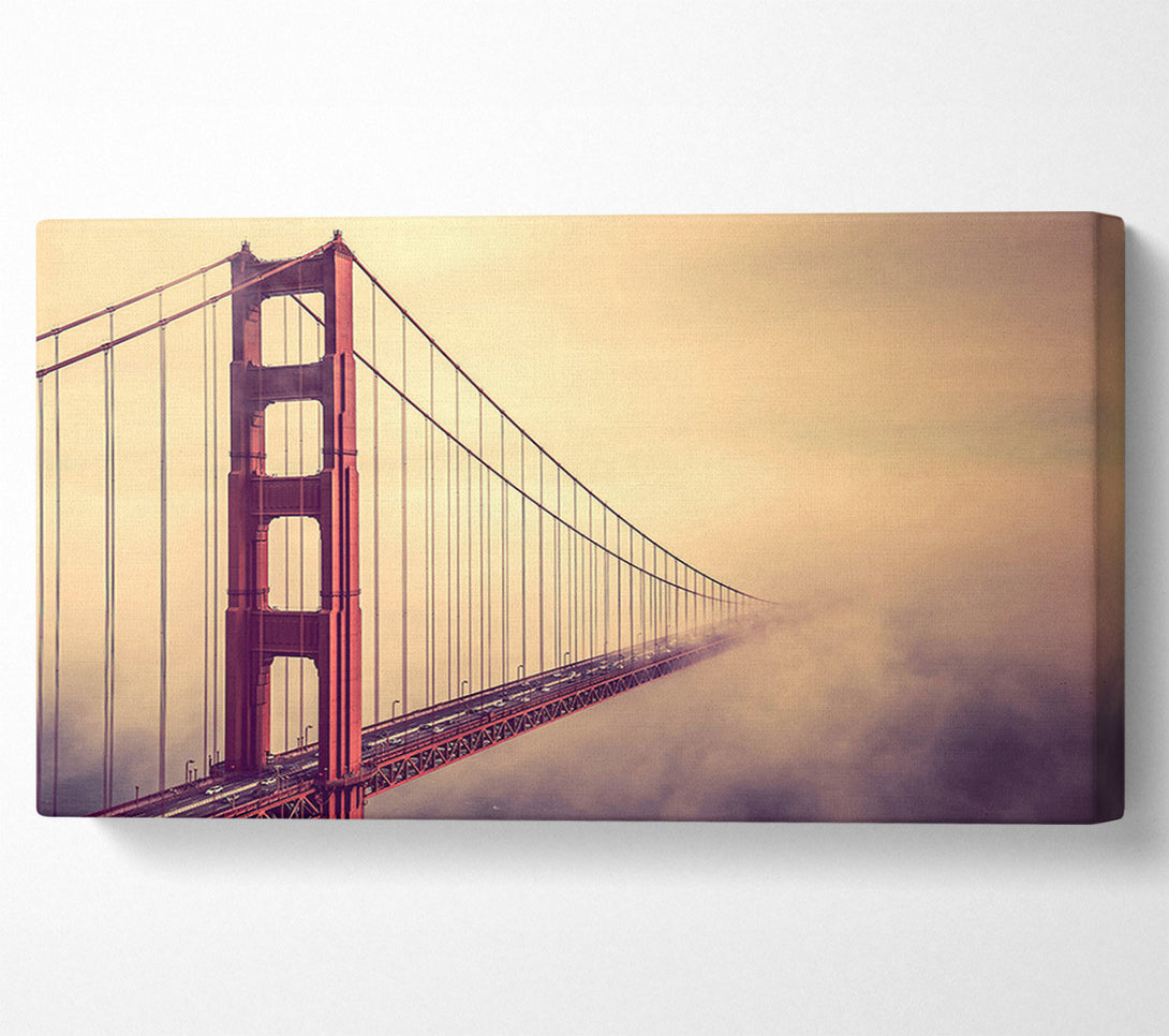  A Canvas Print of Golden Gate Bridge Mist Canvas Wall Art
