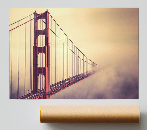 Golden Gate Bridge Mist Giclee Print