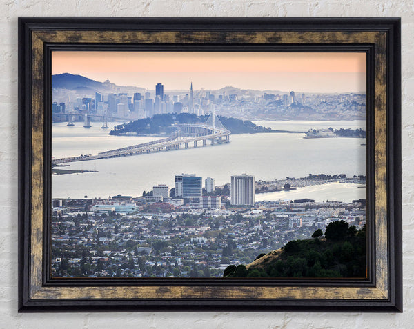 Ariel View Of The City Framed Print
