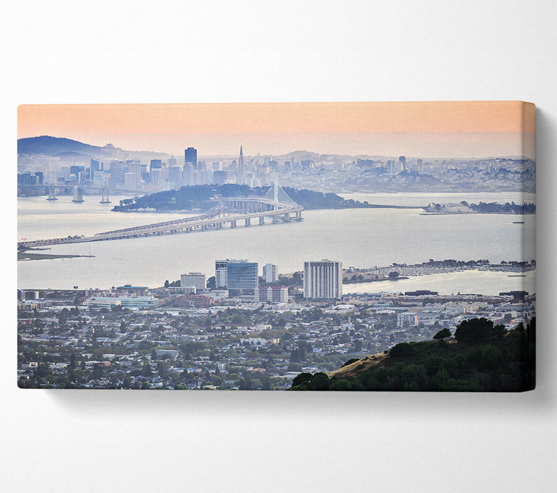  A Canvas Print of Ariel View Of The City Canvas Wall Art