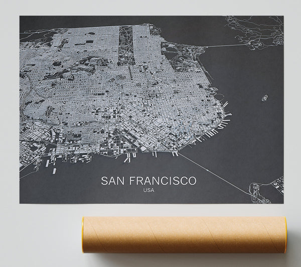 Map Of The City 4 Giclee Print