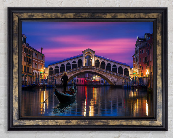 Gondola Ride 6 Framed Print